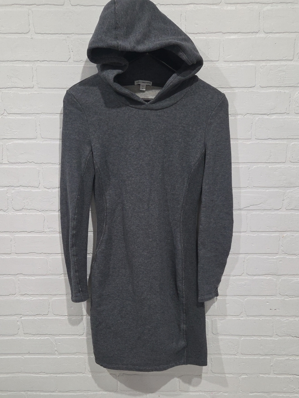 James Perse French Terry Hooded Mini Dress